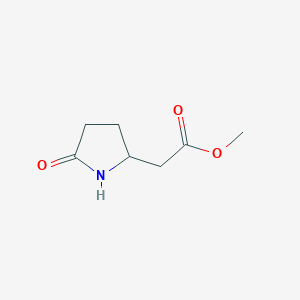 molecular formula C7H11NO3 B1627517 Methyl 2-(5-oxopyrrolidin-2-yl)acetate CAS No. 67036-44-6