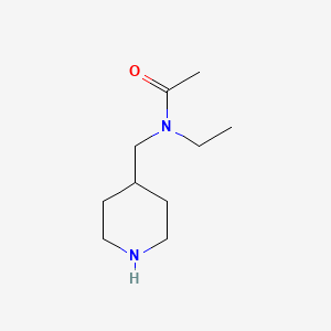 molecular formula C10H20N2O B1627530 N-Ethyl-N-piperidin-4-ylmethyl-acetamide CAS No. 772313-51-6