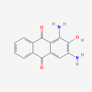 molecular formula C14H10N2O3 B1627539 1,3-Diamino-2-hydroxyanthracene-9,10-dione CAS No. 6407-70-1