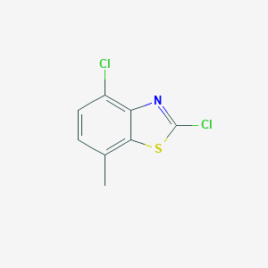 molecular formula C8H5Cl2NS B162754 2,4-Dichloro-7-methyl-1,3-benzothiazole CAS No. 126920-73-8