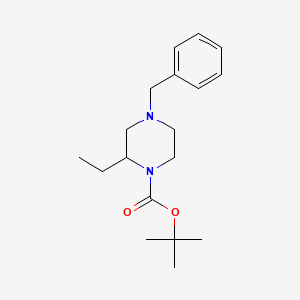 molecular formula C18H28N2O2 B1627546 tert-Butyl 4-benzyl-2-ethylpiperazine-1-carboxylate CAS No. 502482-44-2