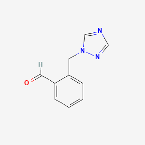 molecular formula C10H9N3O B1627556 2-(1H-1,2,4-triazol-1-ylmethyl)benzaldehyde CAS No. 906352-62-3