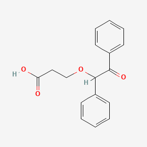 3-(2-Oxo-1,2-diphenylethoxy)propanoic acid