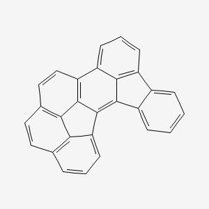 molecular formula C28H14 B1627560 octacyclo[15.10.1.02,6.03,16.04,13.05,10.021,28.022,27]octacosa-1,3(16),4(13),5(10),6,8,11,14,17,19,21(28),22,24,26-tetradecaene CAS No. 169331-76-4