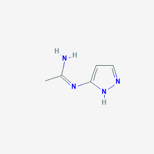 N-(1H-Pyrazol-3-yl)acetimidamide