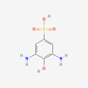 molecular formula C6H8N2O4S B1627606 3,5-Diamino-4-hydroxybenzenesulfonic acid CAS No. 5857-96-5