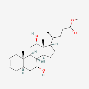 molecular formula C25H40O4 B1627614 Methyl 7a,12a-dihydroxy-5b-chol-2-enoate CAS No. 77731-10-3