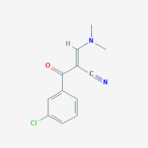 molecular formula C12H11ClN2O B1627618 3-(Dimethylamino)-2-(3-chlorobenzoyl)acrylonitrile CAS No. 52200-08-5