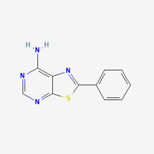 molecular formula C11H8N4S B1627623 2-Phenylthiazolo[5,4-d]pyrimidin-7-amine CAS No. 3298-77-9
