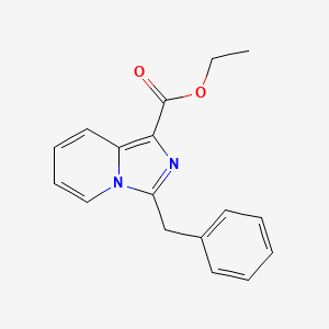 molecular formula C17H16N2O2 B1627624 Ethyl 3-benzylimidazo[1,5-A]pyridine-1-carboxylate CAS No. 885276-87-9
