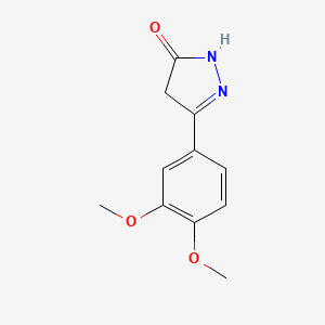 3-(3,4-dimethoxyphenyl)-4,5-dihydro-1H-pyrazol-5-one