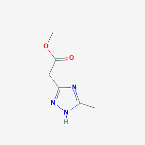 Methyl 2-(3-methyl-1H-1,2,4-triazol-5-yl)acetate