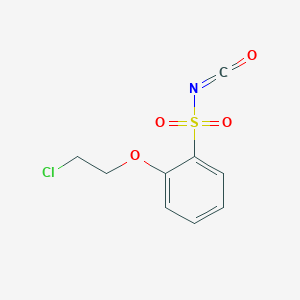 molecular formula C9H8ClNO4S B1627646 O-(B-ChloroEthoxy)BenzeneSulfonylIsocyanate CAS No. 99722-82-4