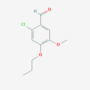 molecular formula C11H13ClO3 B1627648 2-Chloro-5-methoxy-4-propoxybenzaldehyde CAS No. 832677-76-6