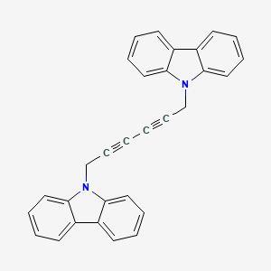 molecular formula C30H20N2 B1627650 1,6-Bis(9H-carbazole-9-yl)2,4-hexadiyne CAS No. 65461-62-3