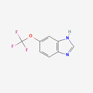 molecular formula C8H5F3N2O B1627655 5-(Trifluoromethoxy)-1H-benzimidazole CAS No. 911825-64-4