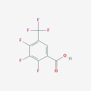 molecular formula C8H2F6O2 B1627658 2,3,4-Trifluoro-5-(trifluoromethyl)benzoic acid CAS No. 203915-94-0