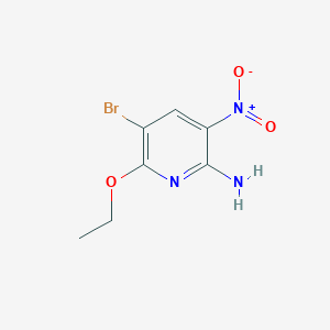 molecular formula C7H8BrN3O3 B1627661 5-Bromo-6-ethoxy-3-nitropyridin-2-amine CAS No. 239791-62-9