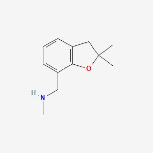 molecular formula C12H17NO B1627664 N-[(2,2-Dimethyl-2,3-dihydro-1-benzofuran-7-yl)methyl]-N-methylamine CAS No. 868755-46-8