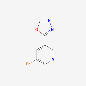 molecular formula C7H4BrN3O B1627667 3-Bromo-5-(1,3,4-oxadiazol-2-yl)pyridine CAS No. 924869-13-6