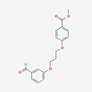 molecular formula C18H18O5 B1627668 Methyl 4-(3-(3-formylphenoxy)propoxy)benzoate CAS No. 937601-98-4