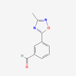 molecular formula C10H8N2O2 B1627670 3-(3-Methyl-1,2,4-oxadiazol-5-yl)benzaldehyde CAS No. 273727-50-7