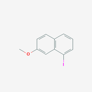molecular formula C11H9IO B1627675 1-Iodo-7-methoxynaphthalene CAS No. 66240-21-9