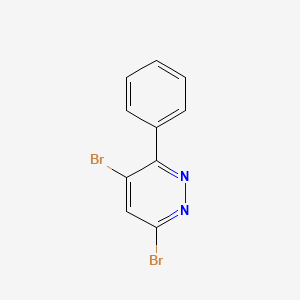 molecular formula C10H6Br2N2 B1627678 4,6-Dibromo-3-phenylpyridazine CAS No. 40020-06-2
