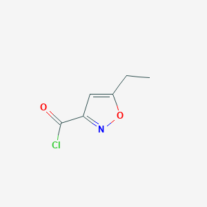 molecular formula C6H6ClNO2 B1627686 5-Ethylisoxazole-3-carbonyl chloride CAS No. 52320-58-8