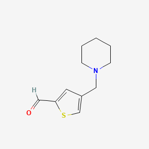 4-(1-Piperidinylmethyl)-2-thiophenecarbaldehyde
