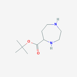 molecular formula C10H20N2O2 B162769 Tert-butyl 1,4-diazepane-5-carboxylate CAS No. 138883-20-2