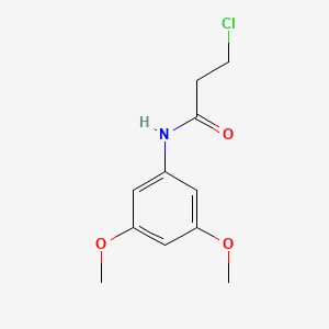 molecular formula C11H14ClNO3 B1627692 3-chloro-N-(3,5-dimethoxyphenyl)propanamide CAS No. 915923-51-2