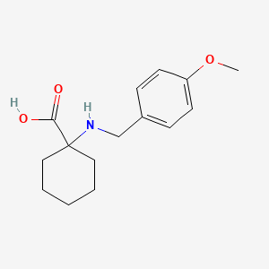 molecular formula C15H21NO3 B1627696 1-{[(4-Methoxyphenyl)methyl]amino}cyclohexane-1-carboxylic acid CAS No. 939760-93-7
