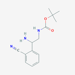 tert-Butyl [2-amino-2-(2-cyanophenyl)ethyl]carbamate
