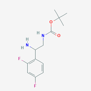 molecular formula C13H18F2N2O2 B1627698 tert-Butyl [2-amino-2-(2,4-difluorophenyl)ethyl]carbamate CAS No. 939760-58-4