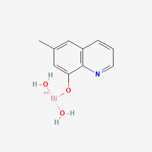 molecular formula C10H12BiNO3 B1627704 Mebiquine CAS No. 23910-07-8