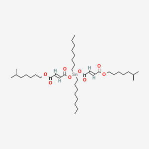 molecular formula C40H72O8Sn B1627705 2-Butenoic acid, 4,4'-((dioctylstannylene)bis(oxy))bis(4-oxo-, diisooctyl ester, (2Z,2'Z)- CAS No. 33568-99-9