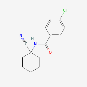 4-Chloro-N-(1-cyano-cyclohexyl)-benzamide