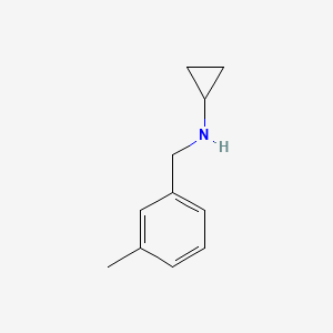 molecular formula C11H15N B1627718 N-[(3-methylphenyl)methyl]cyclopropanamine CAS No. 625437-44-7