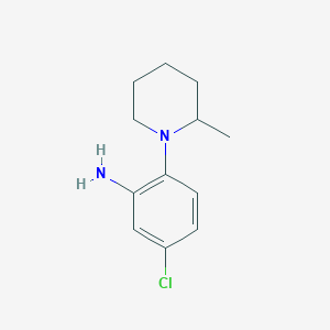 molecular formula C12H17ClN2 B1627719 5-Chloro-2-(2-methylpiperidin-1-yl)aniline CAS No. 893751-38-7