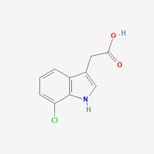 molecular formula C10H8ClNO2 B162772 2-(7-chloro-1H-indol-3-yl)acetic acid CAS No. 1912-41-0