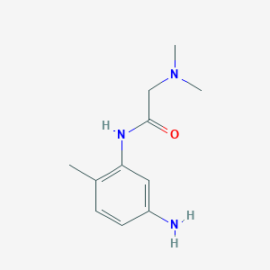 molecular formula C11H17N3O B1627720 N-(5-氨基-2-甲基苯基)-2-(二甲基氨基)乙酰胺 CAS No. 946753-98-6