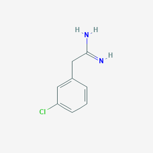 molecular formula C8H9ClN2 B1627729 2-(3-Chlorophenyl)ethanimidamide CAS No. 55154-89-7