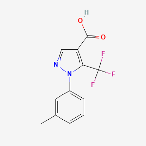 molecular formula C12H9F3N2O2 B1627732 1-(3-methylphenyl)-5-(trifluoromethyl)-1H-pyrazole-4-carboxylic acid CAS No. 786726-99-6