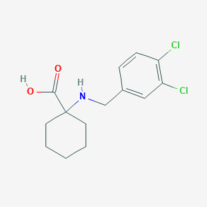 molecular formula C14H17Cl2NO2 B1627736 1-{[(3,4-Dichlorophenyl)methyl]amino}cyclohexane-1-carboxylic acid CAS No. 939761-01-0