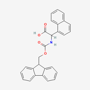 molecular formula C27H21NO4 B1627737 [(9H-Fluoren-9-ylmethoxycarbonylamino)]-naphthalen-1-yl-acetic acid CAS No. 339208-92-3