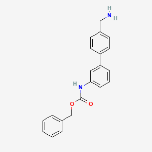 molecular formula C21H20N2O2 B1627738 Benzyl [4'-(aminomethyl)[1,1'-biphenyl]-3-yl]carbamate CAS No. 880157-18-6