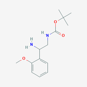 B1627740 Tert-butyl 2-amino-2-(2-methoxyphenyl)ethylcarbamate CAS No. 939760-42-6