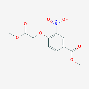 molecular formula C11H11NO7 B1627759 Methyl 4-(2-methoxy-2-oxoethoxy)-3-nitrobenzoate CAS No. 83785-14-2