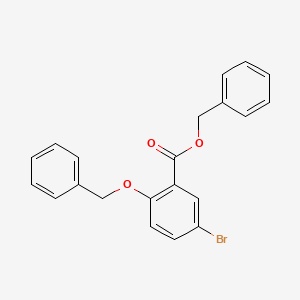molecular formula C21H17BrO3 B1627769 Benzyl 2-(benzyloxy)-5-bromobenzoate CAS No. 850350-09-3